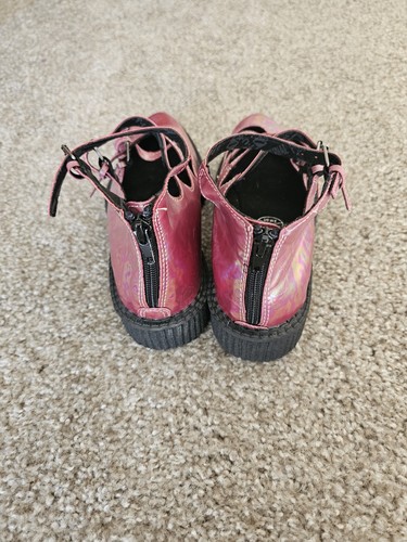 T.U.K Pink Oil Slick Mary Jane Schuhe US 8 / UK 6 - Bild 5 von 7