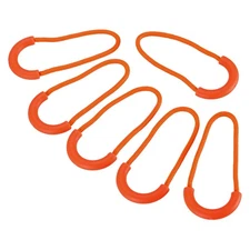 Zipper Pulls Replacement, 15 Pack Extension Cord Handle for Bags, Orange