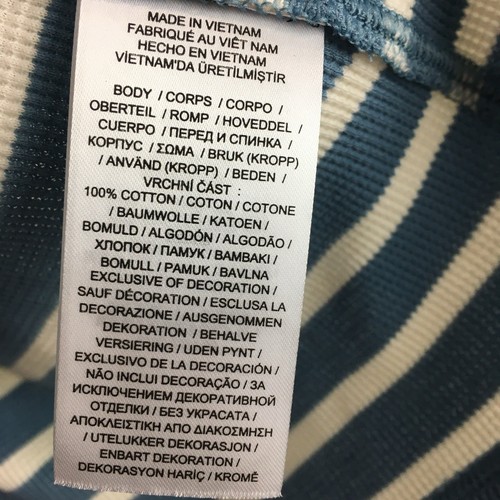 Ralph Lauren Lace Up Waffle Henley Blue White Stripe Thermal 2XL NEW - Bild 8 von 12