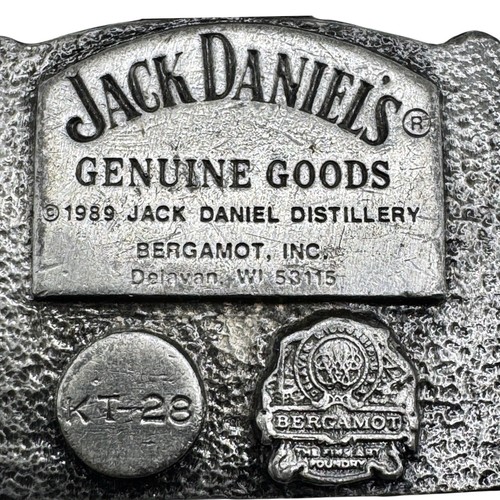 JACK DANIEL'S TENNESSEE WHISKEY Vintage 80s PEWTER METAL KEYCHAIN Old Distillery - Picture 6 of 8