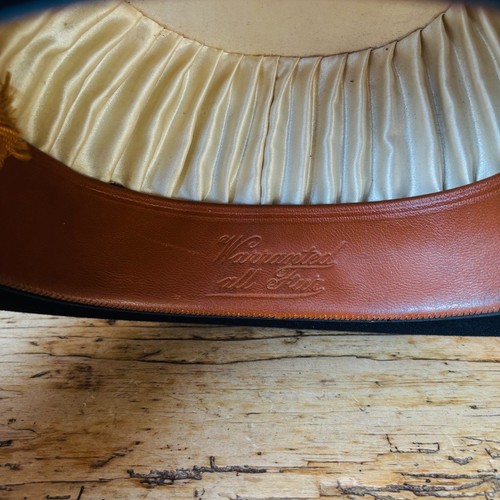 VINTAGE BOWLER HAT BLACK GIEVES OLD BOND STREET LONDON + CARD BOX - SIZE 55CM - Picture 9 of 14