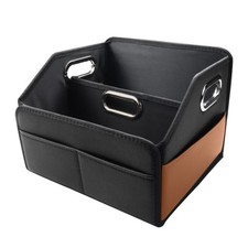 Leather Car Seat Organizer for Back Front Passenger Seats with 6 Storage Comp...