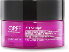 KORFF 3D Sculpt Crema Antirughe Viso E Collo, Formula Anti-Età Rassodante E Nutr