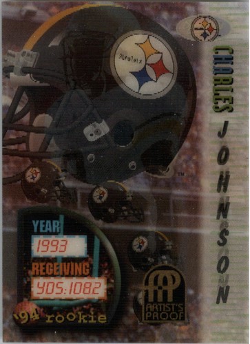 1994 Sportflics Artist's Proofs #157 Charles Johnson STEELERS - NM-MT