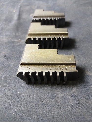 Lot 3 Beveled Wood Lathe Chuck Jaws - Picture 2 of 13