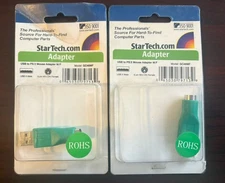 2 New StarTech USB To PS/2 Mouse Adapter M/F GC46MF