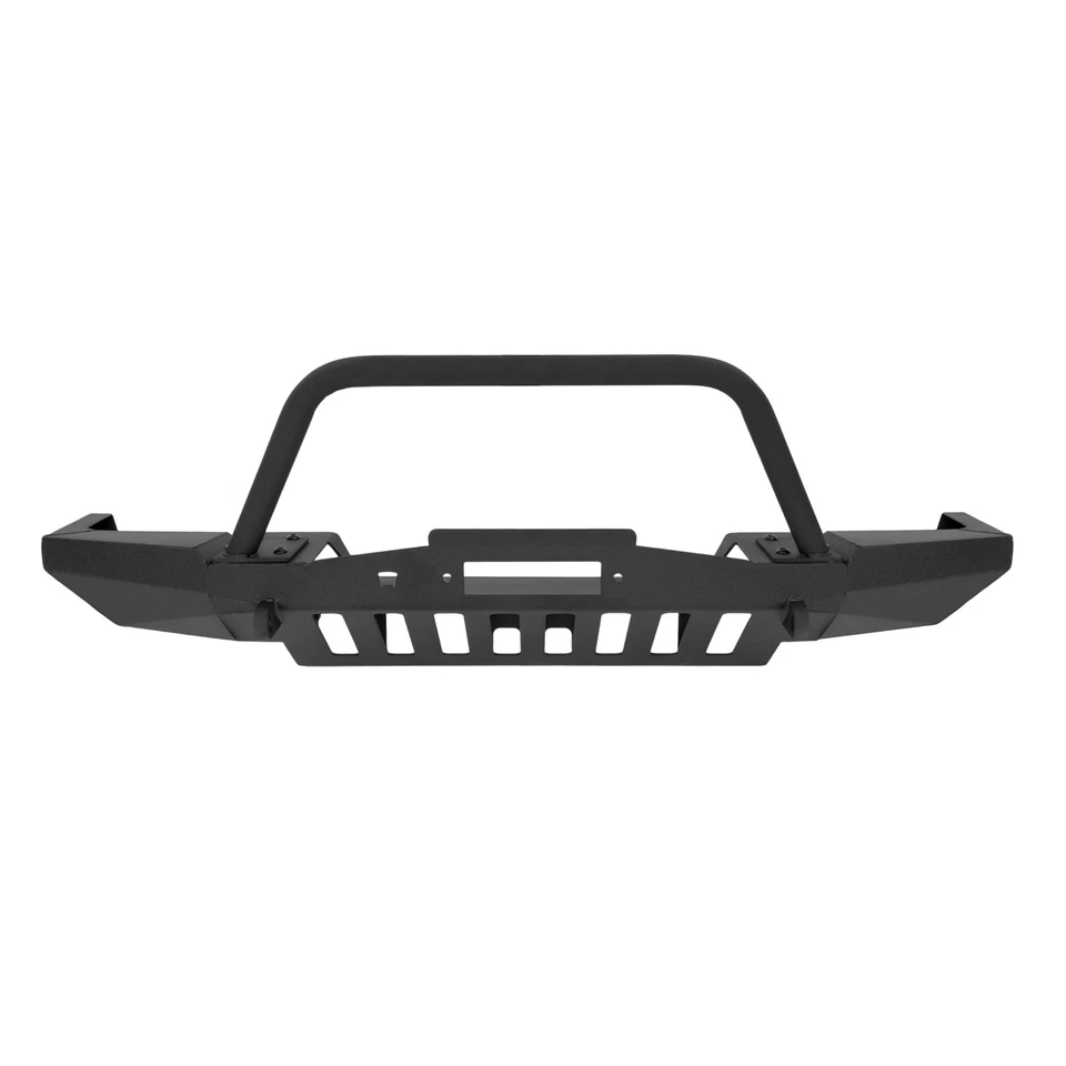 NEW Black Front Bumper Winch Bull bar Assembly For Jeep Grand Cherokee ZJ 93-98 Foto 3 de 4