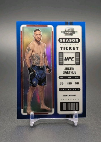 2023 Chronicles Contenders Optic UFC (BLUE /99) Justin Gaethje No. 373 - Picture 1 of 2