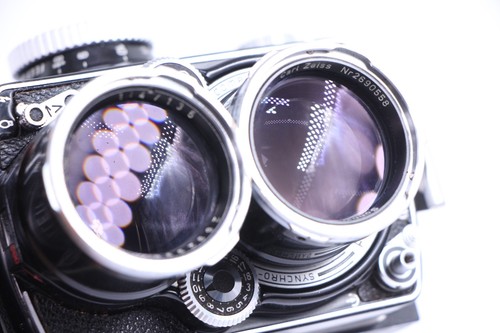 Rollei Rolleiflex Tele S Film Camera 6x6 Carl Zeiss Sonnar 135/4 135mm f4 Lens - Picture 16 of 24