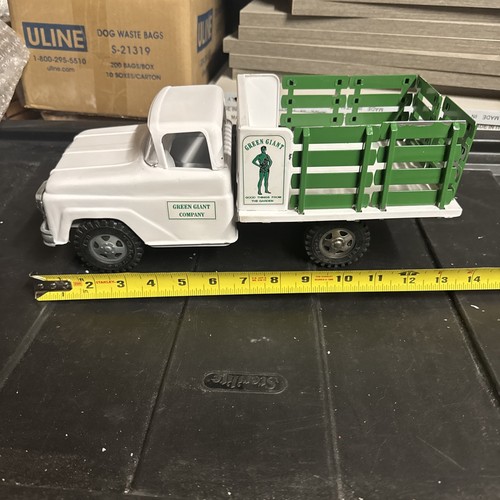 Vintage raro Jolly verde gigante Tonka palo letto camion etichetta privata - Foto 1 di 24