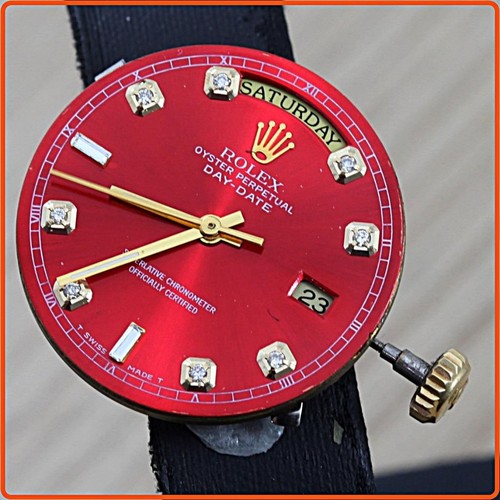 SWISS MADE ETA 2836-2 DAY-DATE DOUBLE QUICK SET Automatic 25 Jewels Uhrwerk - Bild 7 von 10