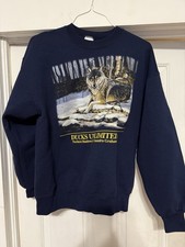Vintage Ducks Unlimited Wolf Sweatshirt Large Marathon USA Northern Shadows