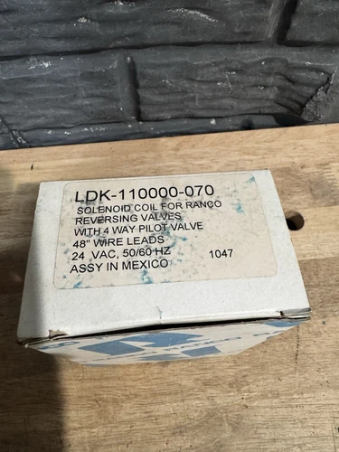 Ranco LDK-110000-070 Solenoid Coil 24 VAC with Wire Harness New Open Box