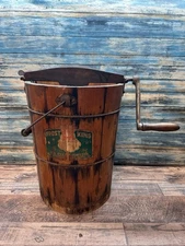 Vintage Frost King Freezer Hand Crank 2 Quart Ice Cream Maker