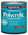 Polycrylic Protective Finish, Gloss Clear, 1/2 Pint - 255554444