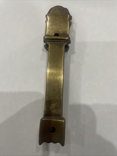 Cute Vintage Brass Door Knocker In The Shape Of A Grandfather Clock 14cms - Picture 2 of 3