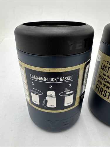 YETI 12oz Can Colster Rambler Can Insulator Navy Blue, 2 Pack - Picture 3 of 4