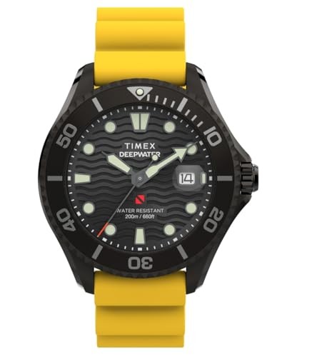 TIMEX Uhr Deep Water TW2W81700 Quarz schwarzes Zifferblatt Edelstahl - Bild 3 von 7