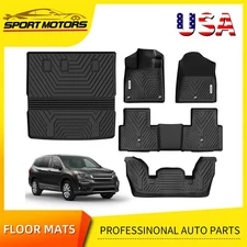 Floor Mats + Cargo Liner for 2023 2024 2025 Honda Pilot All Weather TPE Rubber
