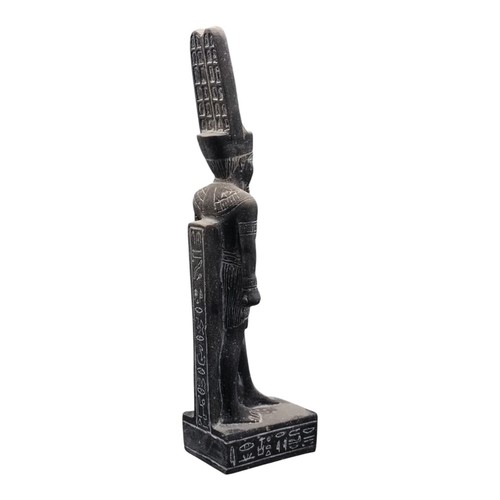 Amun Ra Standing Statue With Plumed Crown Egyptian Sun God of Thebes and Creatio - Picture 2 of 9