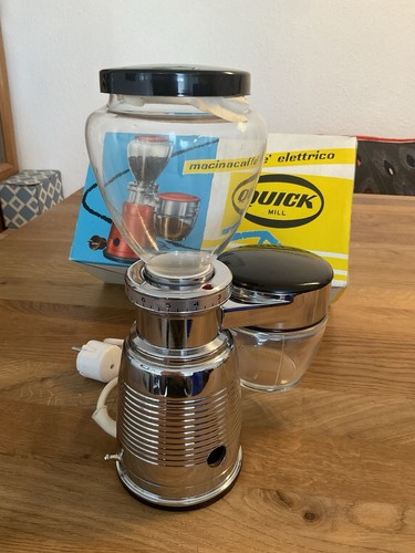 QuickMill Omre Monza Espressomühle, Quick Mill, Glasbehälter, NOS, OVP, NEU, - Bild 4 von 7