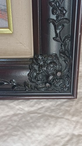 Thomas Kinkade Village Christmas Cottage VIII 32,5" DNA #89/4950 gerahmtes Gemälde - Bild 6 von 17