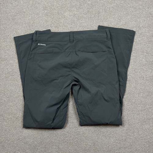 Columbia Women's Pants Size 8 Gray Lightweight Hybrid Chino Khaki Outdoor Hiking - Picture 5 of 5