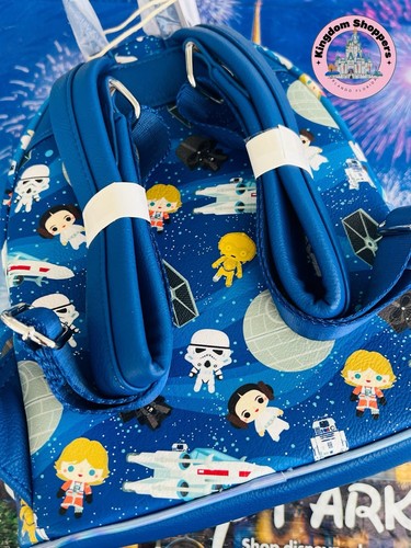 Mini Mochila Chibi Estrella de la Muerte Luke Leia Vader Star Loungefly Parks Disney Parks - Imagen 3 de 5