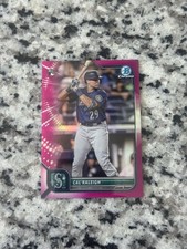 2022 Bowman Chrome - Cal Raleigh #51 Fuchsia Refractor /299 (RC)