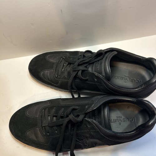 Louis Vuitton Sneakers Uomo US 7 1/2, Nero Scamosciato e Pelle di Vitello Sneakers - Foto 5 di 7