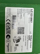Schneider LC1D18M7 IEC Contactor 18A 3P 3NO 220V Coil TeSys D 10HP AC-3