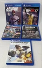 New ListingLot Of 5 Pcs Sony PlayStation PS4 Sports Action & Adventure Video Game