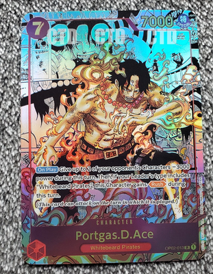 #ad #ad ART CARD One Piece Ace Manga Alt Art Textured English Zoro Luffy Boa $14.44