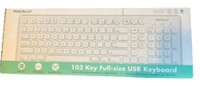 NIB Macally MKEYE MAC Wired Keyboard