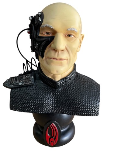 Vintage 1996 Star Trek The Next Generation Locutus Of Borg Ltd Ed Cold Cast Bust - Picture 2 of 10