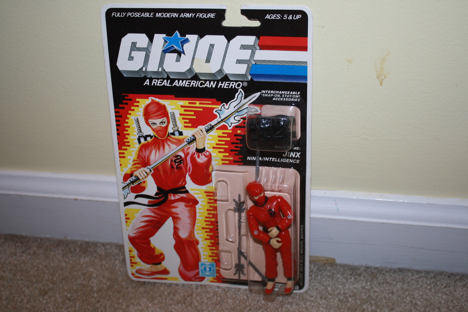 Vintage 1986 GI Joe Jinx Figure Sealed New MOC - R1228 Vintage 1986 GI Joe Jinx Figure Sealed New MOC - R1228