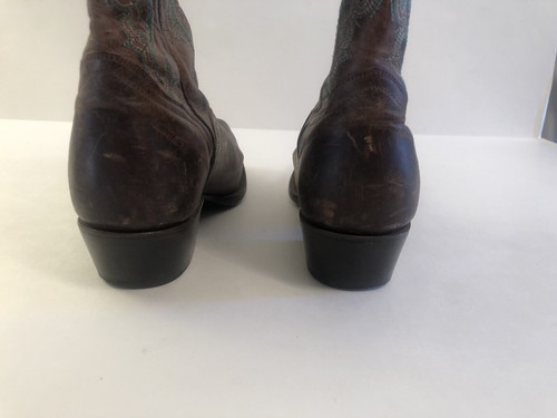 J.B. Dillon Cowboy Leather Womens Brown Boots Size 6. Style 86286 - Picture 7 of 10
