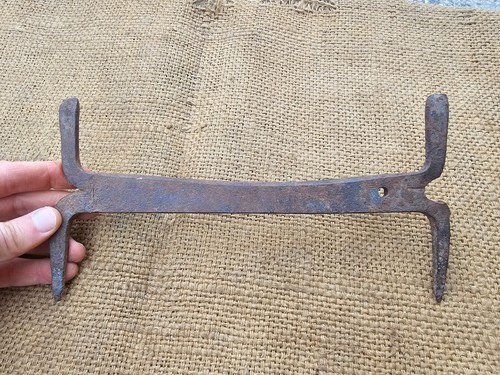 Raspador de zapatos antiguo forjado a mano de herrero - Imagen 5 de 10