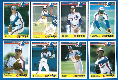 1986 PROVIGO MONTREAL EXPOS MLB BASEBALL CARD 1-28 + CHECKLIST SEE LIST - Picture 44 of 61