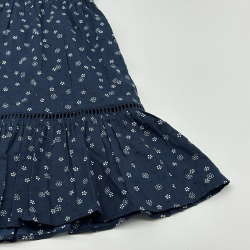 Madewell Smock-Waist Size Small Blue Bandana Flower Print Ruffle Mini Skirt NWT - Picture 3 of 14