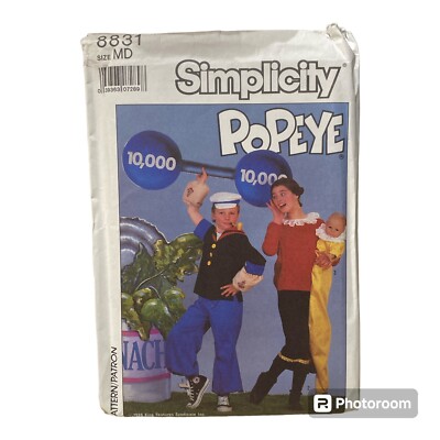 Popeye Costume Olive Oyl Sweetpea Kids Halloween Children Simplicity Patterns