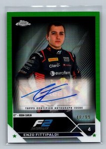 2023 Topps Chrome F1 Enzo Fittipaldi Green Autograph /99