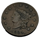New Listing1824 Large Cent - Early U.S Copper - Type Coin