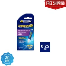Compound W Maximum Strength Fast Acting Gel Wart Remover 0.25 oz