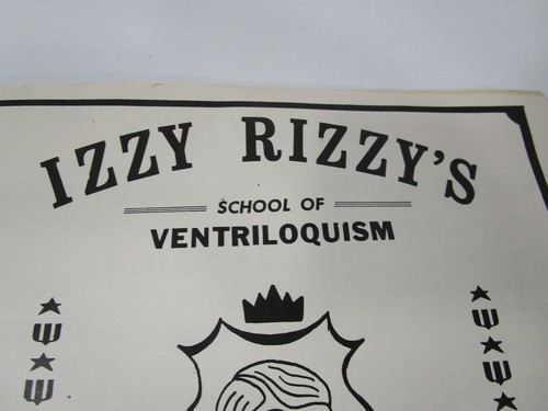 Izzy Rizzy's School of ventriloquism puppet catalog brochure newsletter - Picture 2 of 9