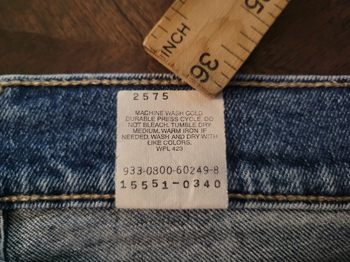 Jeans Levis 550 2000 vintage para mujer 10 regular 30x28 azul cónico relajado tiro alto - Imagen 10 de 13