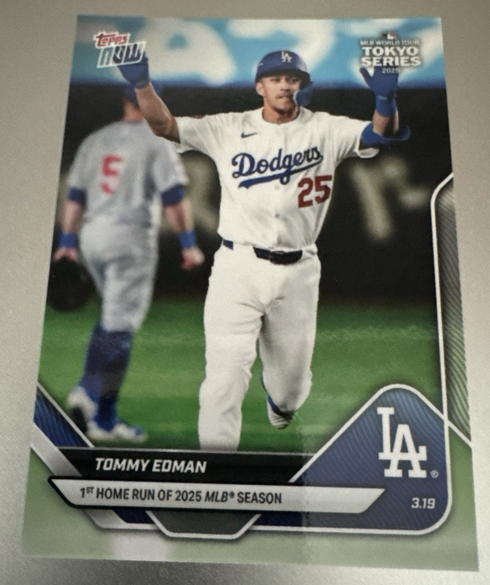 無料クーポン配布 アプリ Los 4 Now Topps 2025 Edman Tommy Angeles Toyko Dodgers スポーツ