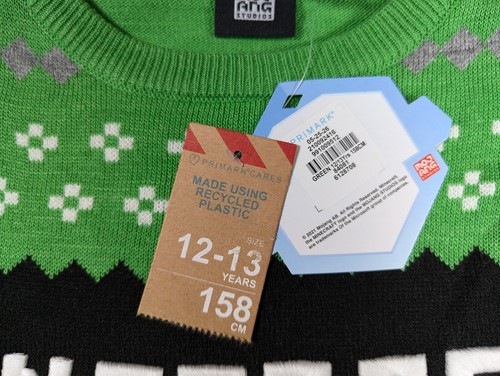 Minecraft - Creeper Sweater - Mojang Studios - Size L (12-13 years) - Picture 3 of 15