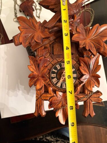 Vintage Black Forest Wood Carved Musical Cuckoo Clock - broke - Picture 23 of 23