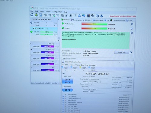 Inland Platinum 2TB NVMe SSD M.2 2280 3D QLC NAND 3400 / 3000 MB/s 100% health - Picture 2 of 2